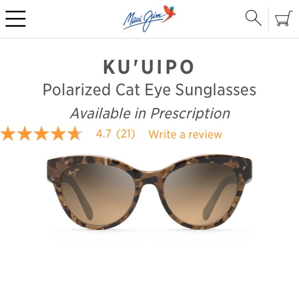 Like new Maui Jim Kuuipo sunglasses- BEAUTIFUL!